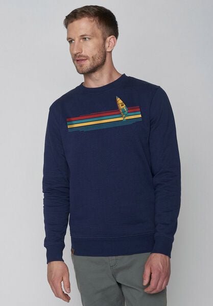 GREENBOMB Nature Hard Surf Wild - Bequemes Sweatshirt aus Bio-Baumwolle / hochwertiger Print / Fair & Vegan