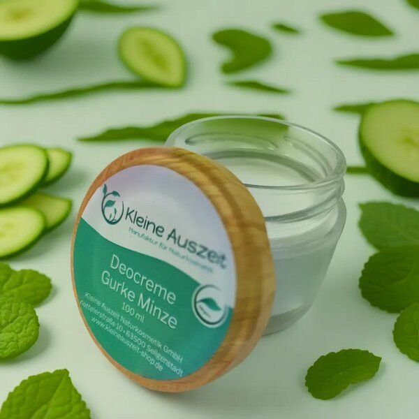 Kleine Auszeit Manufaktur Deocreme Gurke Minze - vegan, palmölfrei und plastikfrei