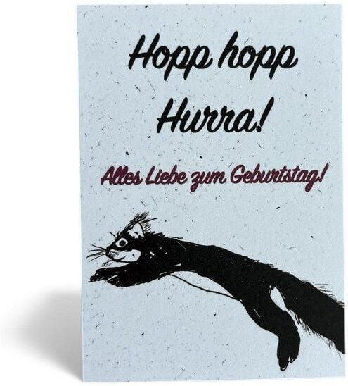 ilovemixtapes Hopp hopp Hurra! Alles Liebe zum Geburtstag! Postkarte