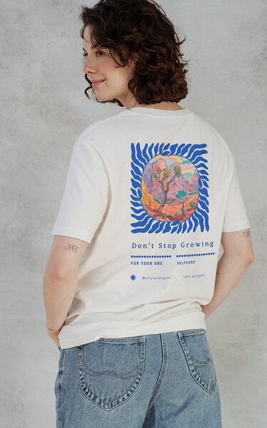 Kultgut NEW Upcycling Generation- Artdesign - Bioshirt / Don´t Stop Growing