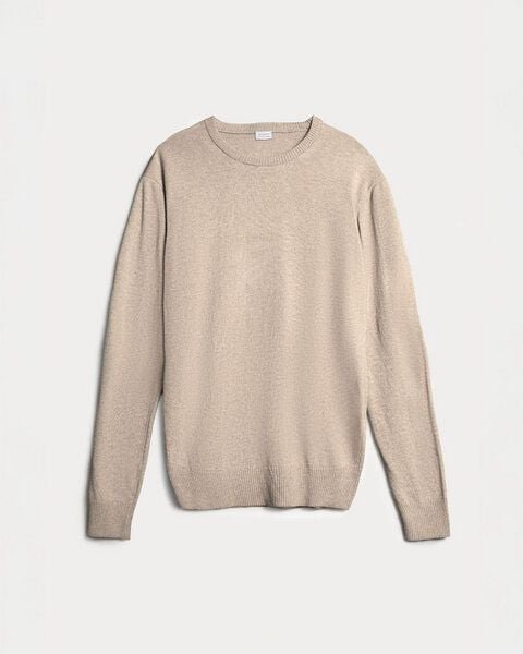 SANVT Der Merino Pullover - Sandbeige