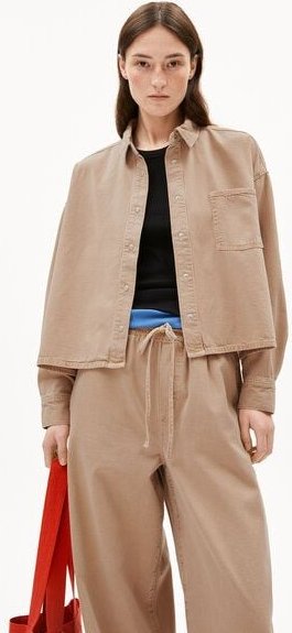 Thumbnail - ARMEDANGELS NALAANI Damen Jeansbluse aus Bio-Baumwoll Mix