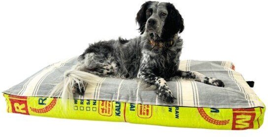 GOOPSI Hundebett mit BIO-Baumwollfüllung, Hundekissen - versch. Farben