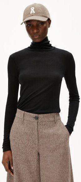 ARMEDANGELS GRAZILIAA WOOL BLEND Damen Longsleeve Slim Fit aus Bio-Woll Mix