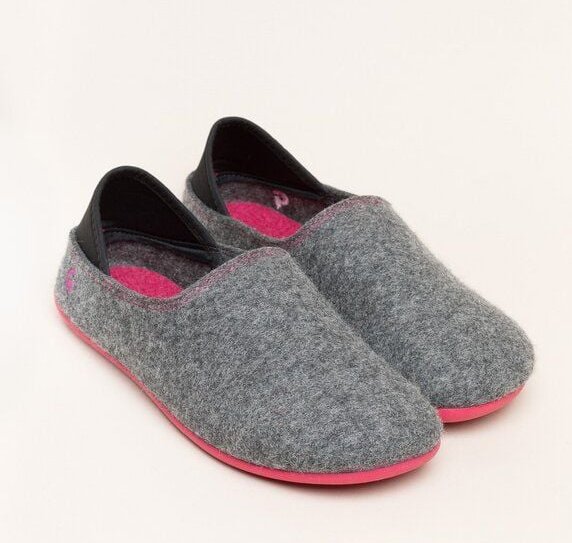 Gottstein Filzhausschuh Wool Slip-On aus 100% Schurwolle - für Damen & Herren - Rutschfeste Gummisohle