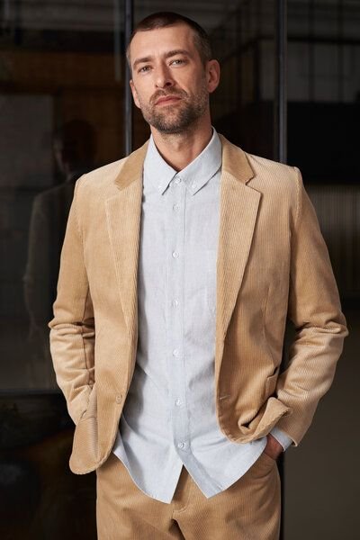 Entspannter Cord-Blazer Enver aus Bio-Baumwolle von About Companions