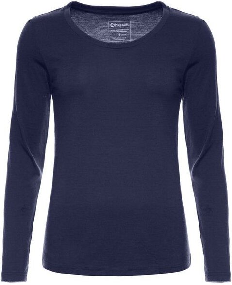 Kaipara - Merino Sportswear Merino Shirt Langarm Regularfit 200 weiter Halsausschnitt Damen