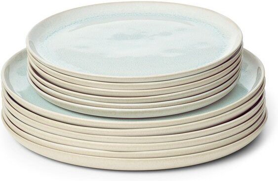 Econovo Geschirrset Keramikteller Handgemacht 12-tlg.
