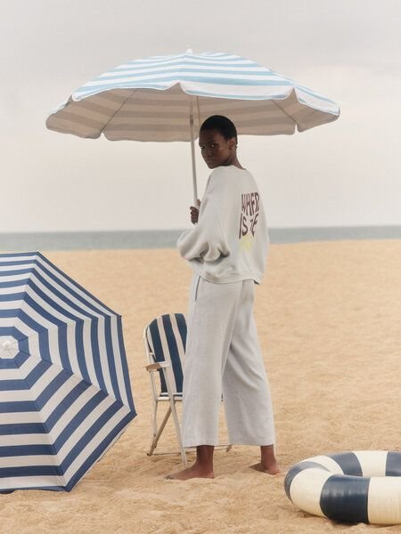 LANIUS Culotte (OCS) aus Leinen und Bio-Baumwolle