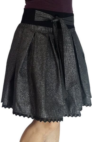 liebewicht FaltenRock Bio Rock'On Schwarz Glitzer mit oder ohne Schleife