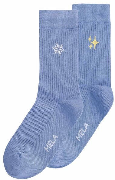 MELA Gerippte Socken Stickerei Bundle