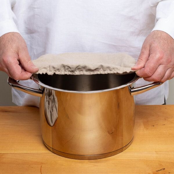 nahtur-design Abdeckhaube und Filtertuch aus 100% Bioleinen