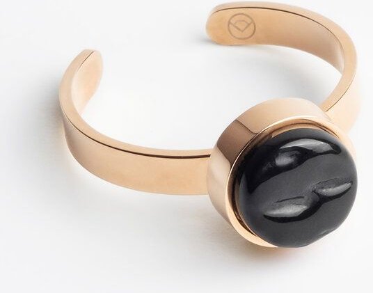 ALEXASCHA Größenverstellbarer Ring mit Stein | Roségold