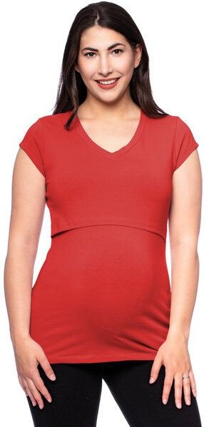 Milchshake 108 BASIC Umstands- und Stillshirt V-Neck mit kurzarm aus weicher Bio-Baumwolle