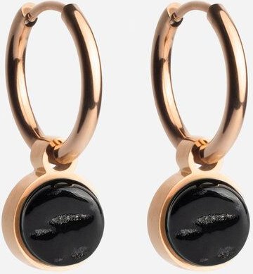 ALEXASCHA Roségold Creolen mit Anhänger | Mix & Match