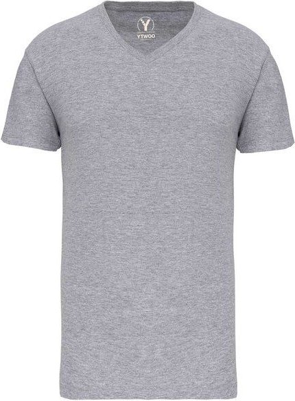 YTWOO Basic Herren T-Shirt mit V-Ausschnitt aus Bio-Baumwolle