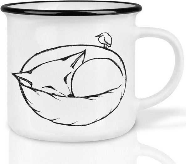 LIGARTI Keramiktasse – Schlafender Fuchs