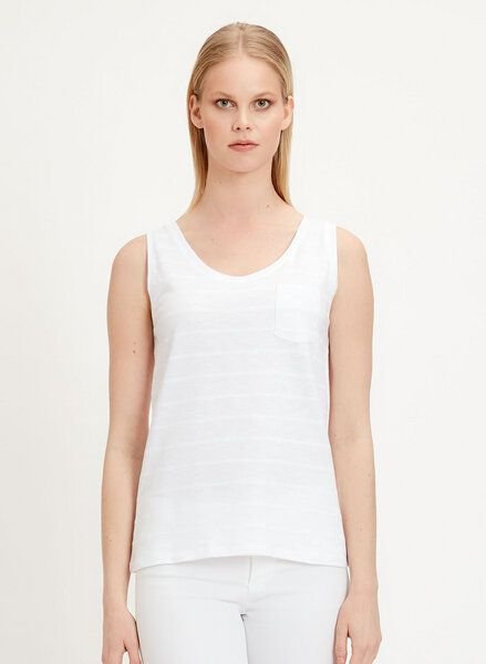 ORGANICATION Tank-Top aus Bio-Baumwolle mit Brusttasche