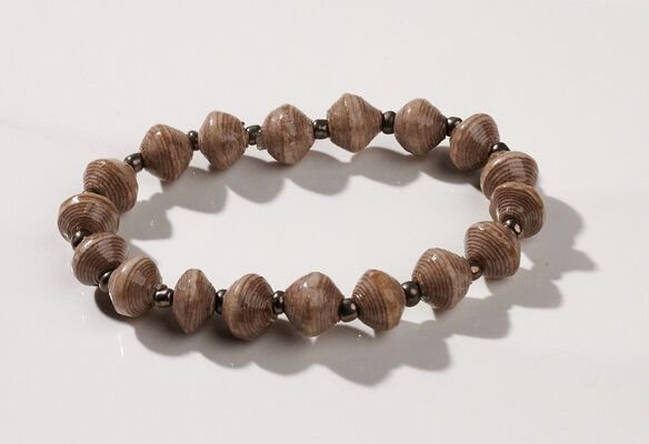 PEARLS OF AFRICA Perlenarmband aus Papierperlen "AFRICA 1ROW"