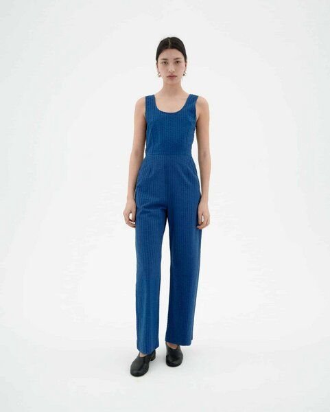 Thumbnail - thinking mu Seersucker Jumpsuit Modell: Rafelesia
