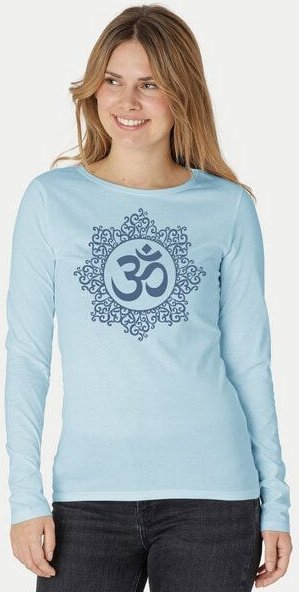 Peaces.bio - handbedruckte Biomode Bio-Damen-Langarmshirt classic OHM