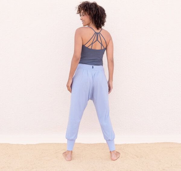 Jaya NICOLE - Damen - Top für Yoga aus Biobaumwolle mit besonderer Rückenpartie