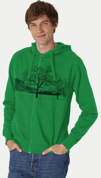 Peaces.bio - handbedruckte Biomode Zip-Hoodie Landscape Herren