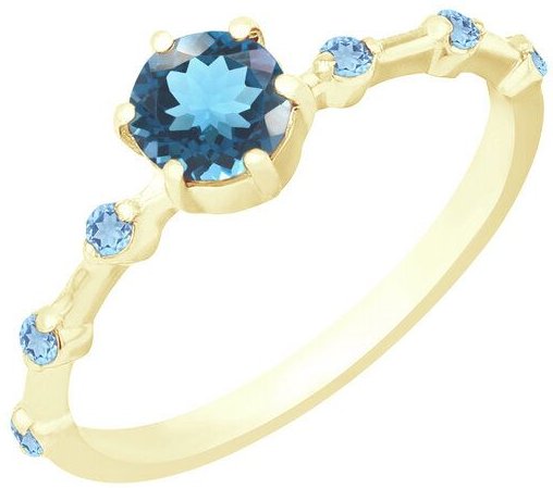 Thumbnail - Eppi Ring mit Londoner Topasen und seitlichen Schweizer Topasen Imelda