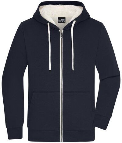 James & Nicholson Herren Sweatjacke mit Sherpa-Futter der Marke James&Nicholson