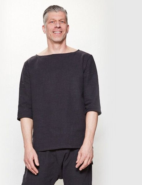 LUMEN organic Shirt LEINEN schwarz