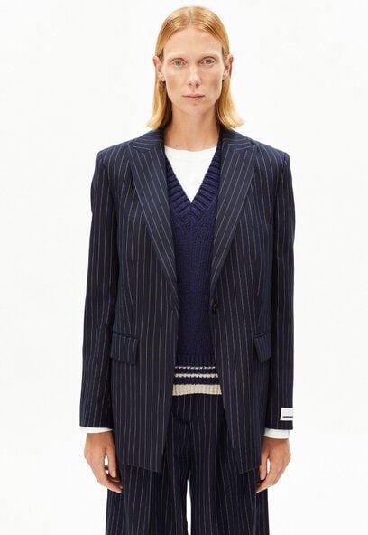 ARMEDANGELS PINSTRIPE MIKULAA Damen Blazer aus TENCEL Lyocell Mix