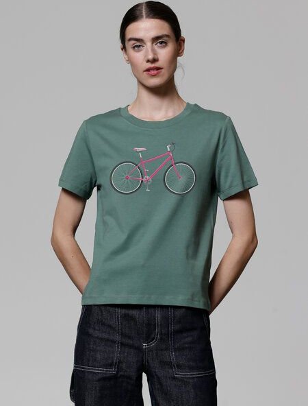 Thumbnail - watapparel T-Shirt Frauen Pink Bike