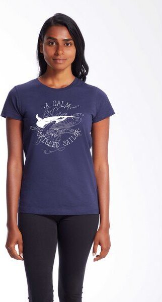 ilovemixtapes a calm sea... Wal Damen Essential Bio-Baumwoll T-Shirt I Nachhaltig & Fair