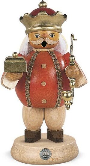 Müller Seiffen Räuchermann Melchior 18 cm mittelgroß Die Drei Weisen -aus nachhaltiger Waldwirtschaft