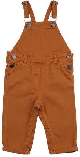 Baby Latzstrampler GOTS zertifiziert, Bio-Baumwolle, braun, ärmellos, weich & bequem – Walkiddy