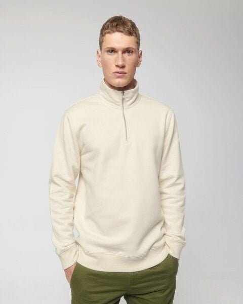 Biofair - Softer gemütlich-weicher Pullover mit Zip / Kultgut