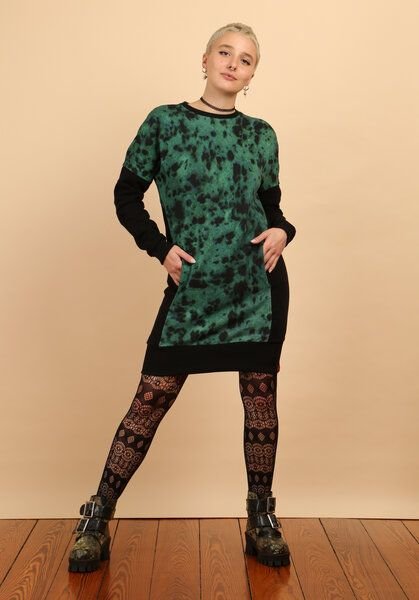 Die rote Zora Sweatkleid mit Taschen