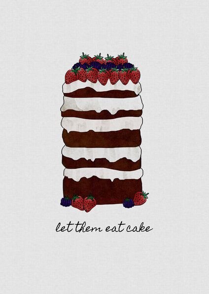 Photocircle Wandbild / Kunstdruck / Poster / Leinwand - Let Them Eat Cake