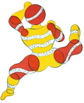 Photocircle Poster / Leinwandbild - Bauhaus Ausstellungsplakat 1923 (weißer Hintergrund)