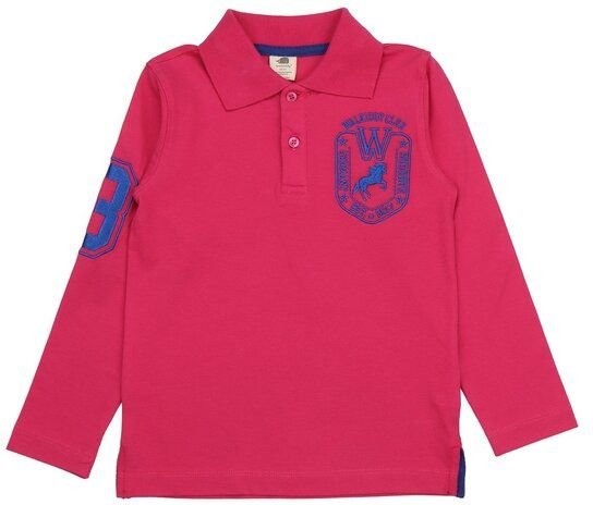 Kleinkinder Langarmshirt „Cabaret“ in Rot aus Bio-Baumwolle – Walkiddy