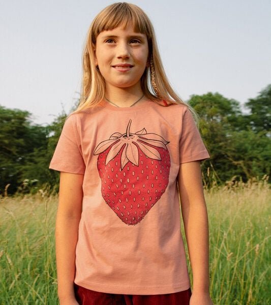 Cmig Kinder T-Shirt Erdbeere in rose clay