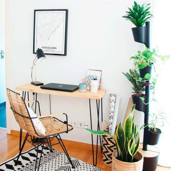 CitySens Vertikaler Blumentopf mit Wifi-Selbstbewässerung; 4 Blumentöpfe