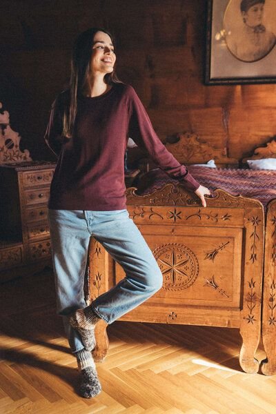 Kopyto JENOT - Klassischer Damenpullover aus 100% Merinowolle