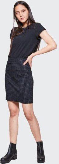 LUMEN organic Minirock STEPP schwarz/grau