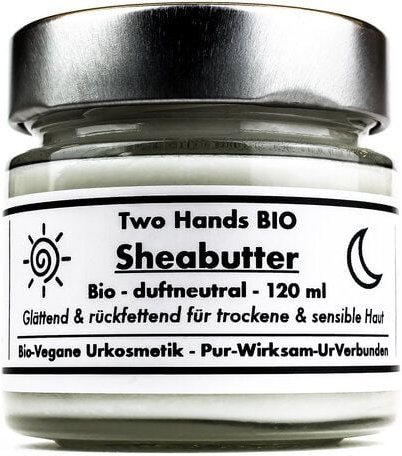 Two Hands BIO Sheabutter - Bio - Duftneutral - Vegan - 120 ml