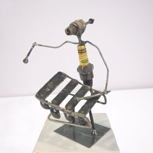 Moogoo Creative Africa Zündkerzen-Figur | verschiedene Musiker:innen | Upcycling Handmade