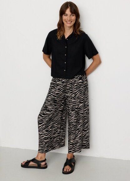 Damen Hose aus LENZING ECOVERO Viskose - SEQUOIA ZEBRA - recolution