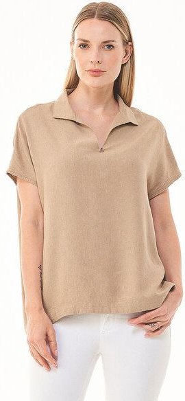 ORGANICATION Bluse aus LENZING ECOVERO und Leinen