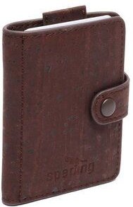 Sperling "Minimal" veganes Kartenetui / Mini-Geldbörse aus Kork & recyceltem Ecobend mit RFID-Schutz