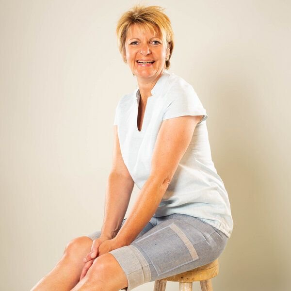 nahtur-design Leinentunika mit Stehkragen aus 100% Bioleinen